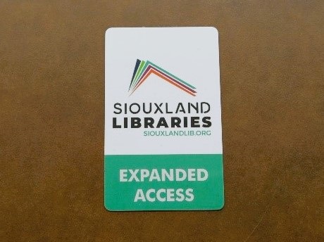 A Siouxland Libraries Expanded Access card